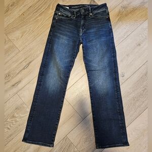 American Eagle Men's Airflex+ Jeans Original Bootcut 28 x 30 Blue Denim